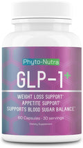GLP-1 + (60 Capsules 1 Bottle) Vegan, Natural Supplement, Lab Tested, Weight Loss, Satisfy Hunger, Non-GMO, Gluten Free, GLP 1, GLP1 Trusty&Trendy
