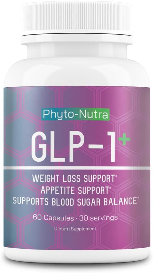 GLP-1 + (60 Capsules 1 Bottle) Vegan, Natural Supplement, Lab Tested, Weight Loss, Satisfy Hunger, Non-GMO, Gluten Free, GLP 1, GLP1 Trusty&Trendy