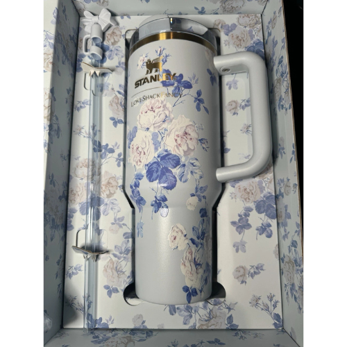 Stanley x Love Shack Fancy 40oz tumbler Everblooming Rosettes  New Trusty&Trendy