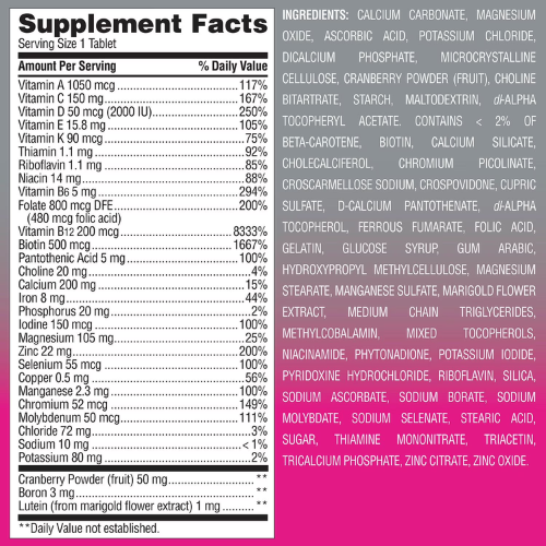 Member's Mark Advanced Women's 50+ Multivitamin Tablets, 275 ct.  New Trusty&Trendy