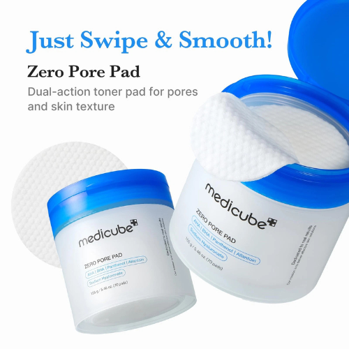Medicube Zero Pore Pads 2.0 Dual-Textured Facial Toner Pads. Trusty&Trendy