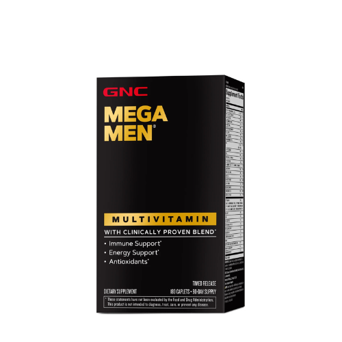 GNC Mega Men Multivitamin, Timed-Release, 180 Caplets
