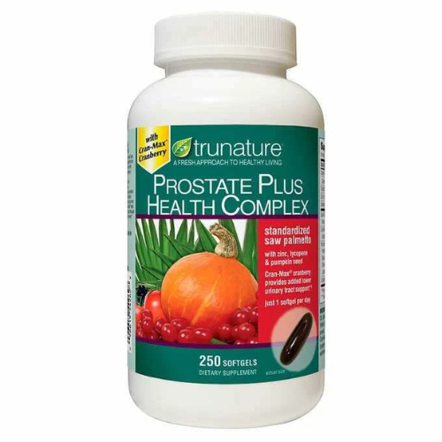 trunature PROSTATE PLUS HEALTH COMPLEX 250 Softgels with Saw Palmento  New Trusty&Trendy