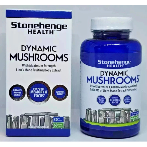Dynamic Mushroom 60 Veggie Caps – Stonehenge Health Supplement  New Trusty&Trendy