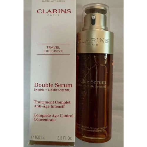 Clarins Double Serum/Hydric+Lipidic System 3.3oz/100ml  New Trusty&Trendy