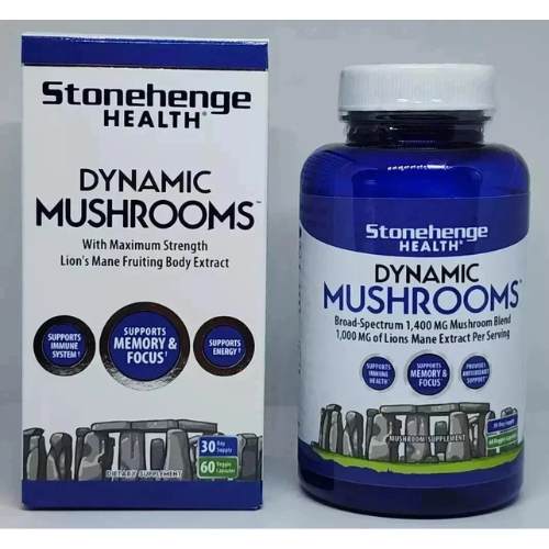 Dynamic Mushroom Blend Supplement 60 Veggie Caps by Stonehenge Health my store