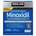 Kirkland Minoxidil 5% Extra Strength Men Hair Regrowth Solution 6 Months Supply Trusty&Trendy