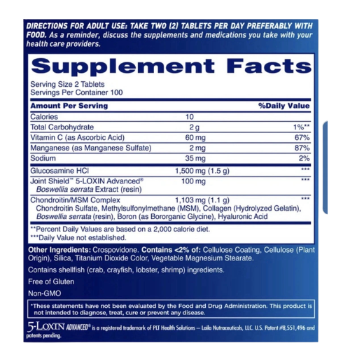Osteo Bi-Flex Triple Strength Glucosamine Joint Health Supplement 200 Tablets