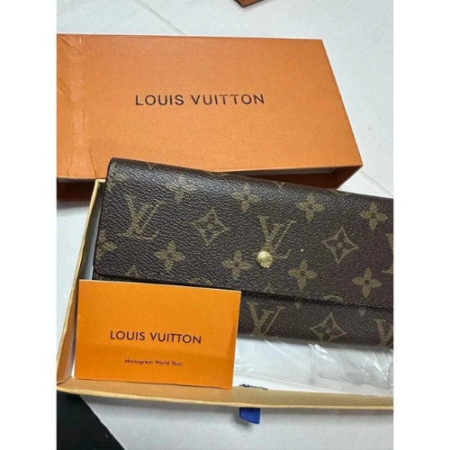 Louis Vuitton Portefeuille Sarah Long Wallet Brown Monogram  New Trusty&Trendy