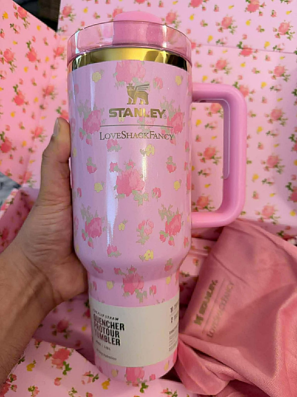 Stanley LoveShackFancy Ibiza Sunset FlowState 30oz Quencher Tumbler Trusty&Trendy