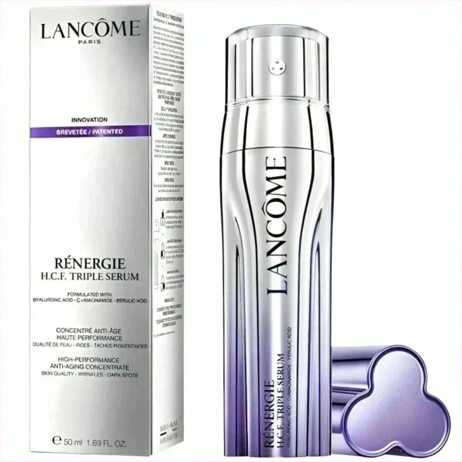 Lancome Renergie HCF Triple Serum Hyaluronic Acid Vitamin C Anti Aging 50mL