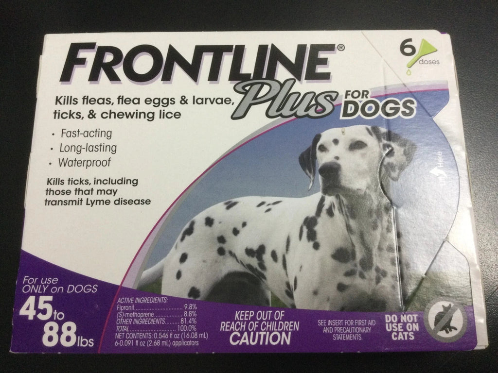 Frontline Plus For Dogs 45 to 88 LBS 6 Doses 6 Month Supply  New my store