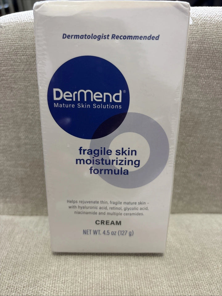 Dermend Fragile Skin Moisturizing Formula Cream, 4.5 Oz  New