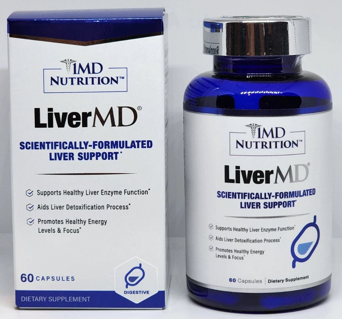 1MD LiverMD Liver Repair Support Supplement New Sealed 60 Capsules Trusty&Trendy
