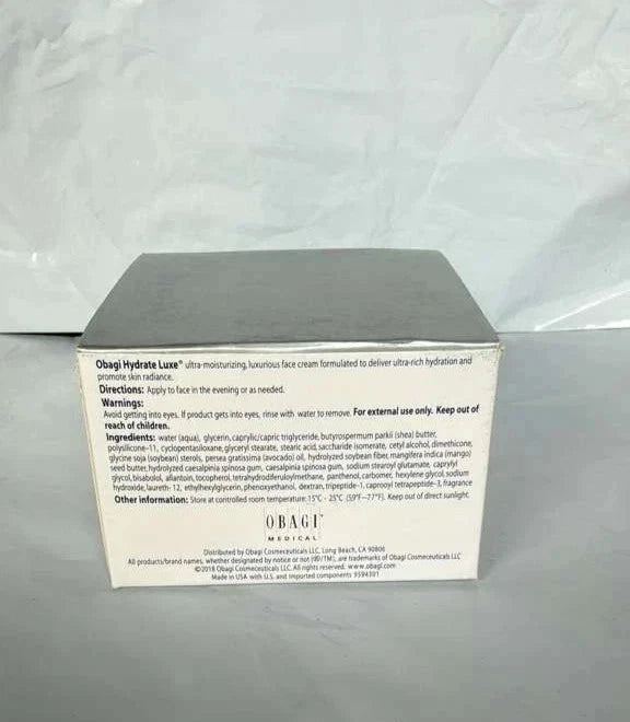 Obagi Hydrate Luxe Moisture-Rich Cream, 1.7 fl oz   New