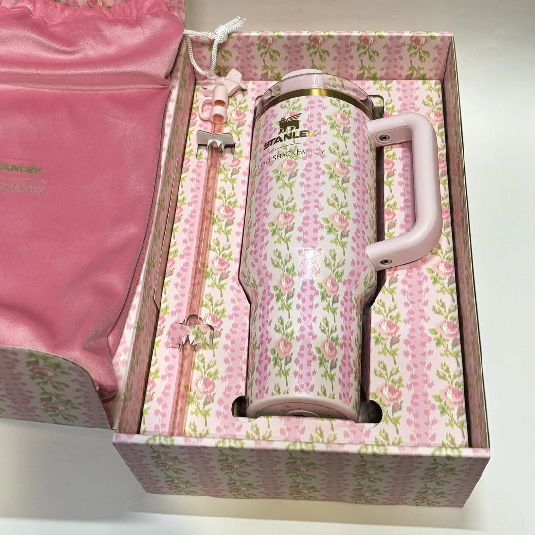 Stanley x LoveShackFancy Flowstate Quencher 40oz Tumbler