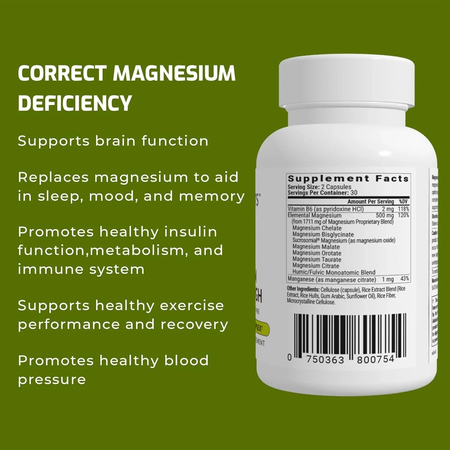 Magnesium Breakthrough Supplement 4.0 - Has 7 Forms of Magnesium: Glycinate, Mal Trusty&Trendy