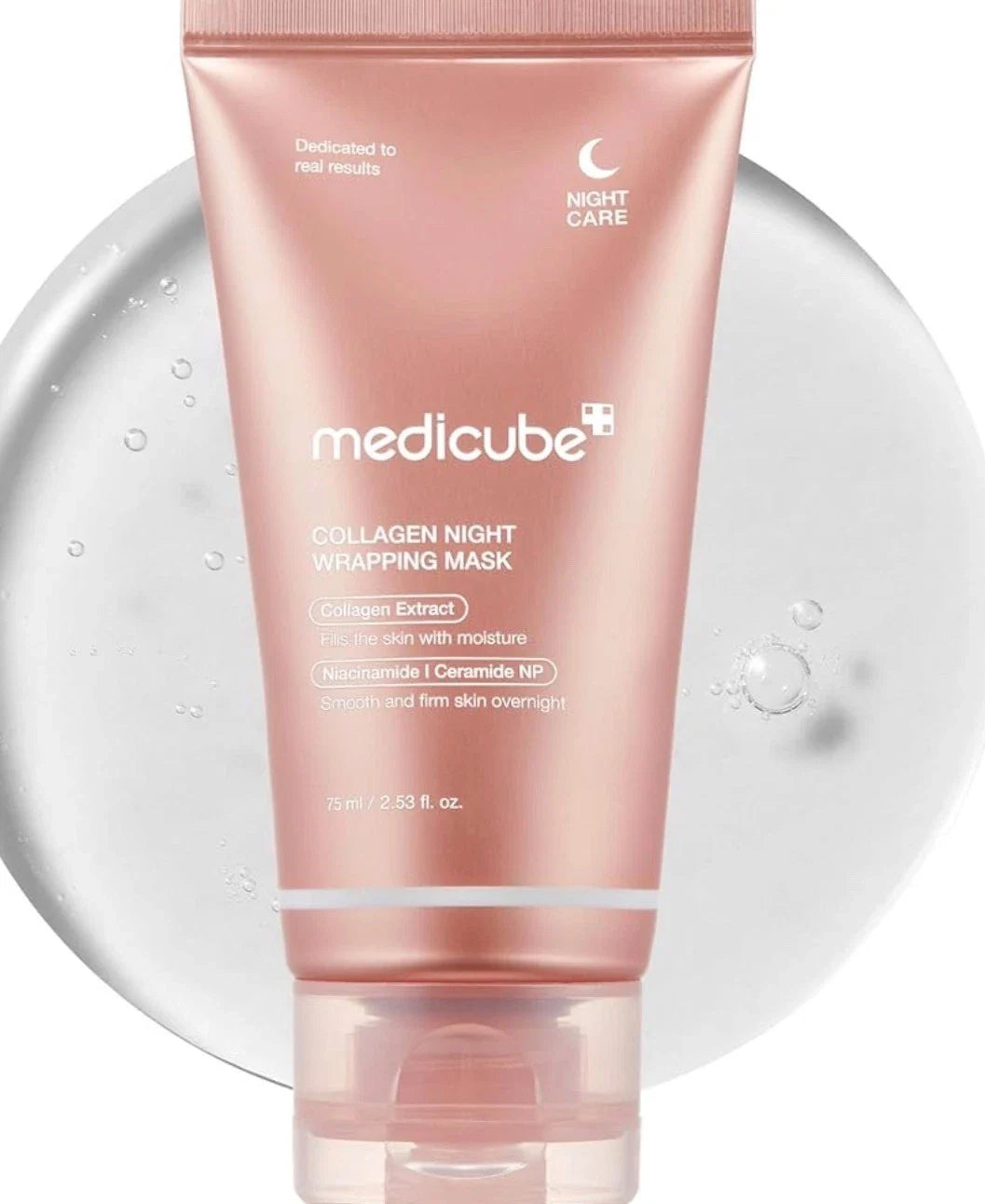 MEDICUBE Collagen Wrapping Mask 2.53 oz / 75ml Renewal Night Care Mask Cream Trusty&Trendy