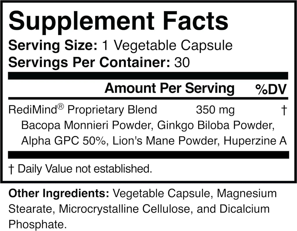 Cognitive Support Supplement for Memory, Focus & Mental Clarity