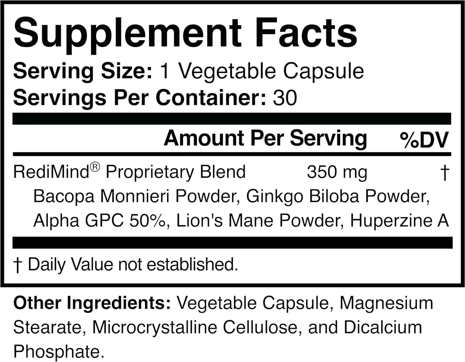 Cognitive Support Supplement for Memory, Focus & Mental Clarity