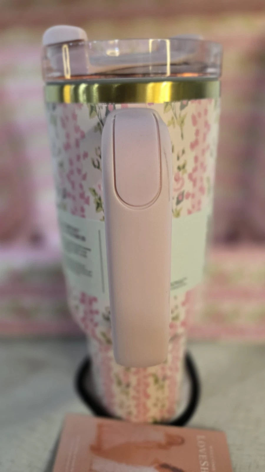 STANLEY FLORAL PINK 40 OZ TUMBLER  New